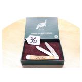BOKER 1989 TRAPPER #2247 WOOD HANDLE
