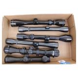FLAT O F6 ASSORTED RIFLE SCOPES