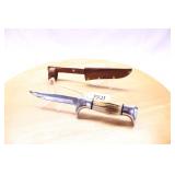 EDGE BRAND GERMANY STAG HANDLE 8" W/ SHEATH
