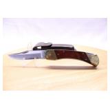 SCHRADE #LB7 LOCK BACK WOOD HANDLE 5" W/ SHEATH