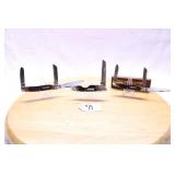 THREE OLD TIMER KNIVES SAWCUT DELRIN