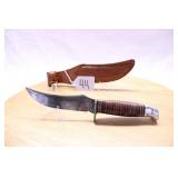 WESTERN USA STACKED LEATHER HANDLE 9" LONG