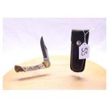 SCHRADE LOCKBACK FOLDER #SC507 SCRIMSHAW STYLE