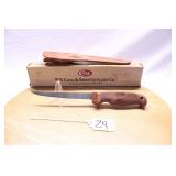 CASE BR12-6F FILET KNIFE PLASTIC HANDLE W/ SHEATH