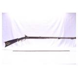 J VINCENT UNKNOWN CALIBER PERCUSSION CAP RIFLE