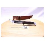 CASE STACKED LEATHER HANDLE 9 1/8" W/ SHEATH