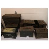12 EMPTY AMMO CANS
