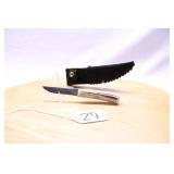 CRAQUIE  #739 STAG HANDLE W/ SHEATH 6"