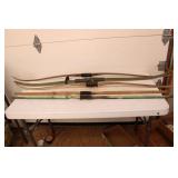 FIVE UNMARKED FIBERGLASS BOWS