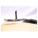 KA-BAR FOLDING HUNTER #1184 IMATATION STAG HANDLE