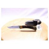 BUCK 110 WOOD HANDLE 5" W/ SHEATH