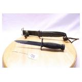UNMARKED BAYONET METAL US M1A1 SCABBARD 11.5"