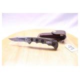 TITANIUM BUCK #560 METAL HANDLE 5" W/ SHEATH