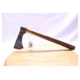 HOMEMADE TOMAHAWK WOOD HANDLE 15.5"