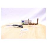 (2) CASE KNIVES 059L LOCK BACK FOLDER 3"