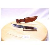 WESTERN BOULDER CO. STACKED LEATHER HANDLE 9"