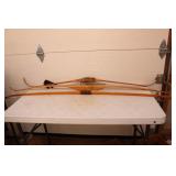 THREE UNMARKED RECURVE BOWS