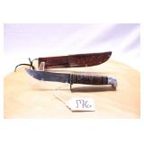 WESTERN BOULDER CO. STACKED LEATHER HANDLE 8.5"