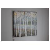 WHITE TREE PRINT ON CANVAS