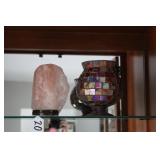 ROCK FIGURE AND VASE