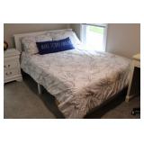 WHITE FULL BED