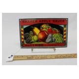 PORCELAIN SHAKER APPLE SAUCE SIGN