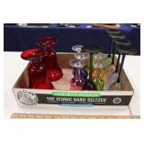 COLORED DRINKING GLASSES
