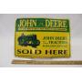 TIN JOHN DEERE TRACTORS SIGN