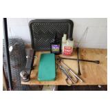 TOOLS, HITCH, LIQUIDS & CAR MATS