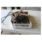 FLAT OF HARDWARE AND SPOOL OF WIRE