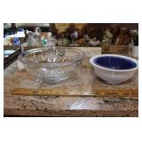 FOUR ASSORTED PYREX MIXING BOWLS