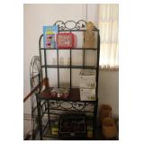 SHELF W/ WINE RACK 31 1/2" X 16" X 70" & DECOR