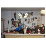 CONTENTS OF WORK BENCH - TOOLS & HARDWARE