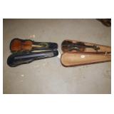 (2) VIOLINS W/ CASES