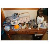 CONTENTS OF HALL TABLE - KNICK KNACKS
