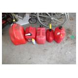 (5) ASSORTED GAS CANS