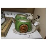 SNAIL & TURTLE CERAMIC PLANTERS