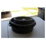ENAMEL ROASTERS & ENAMEL CANNING POT