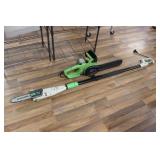 PORTLAND ELECTRIC POLE SAW & 14" CHAINSAW