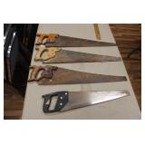 (4) HAND SAWS