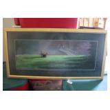 "MY GARDEN" BY JOHN HAFFEY - 36" X 18 1/2"