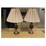 PAIR OF VINTAGE TABLE LAMPS - 32"