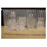 GLASS VASES INCLUDING LEAD CRYSTAL