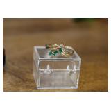 14K RING W/ STONES 2.8G