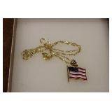 18" 10K NECKLACE W/ 10K PENDANT 2.5G