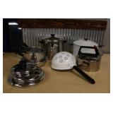 REVERE WARE, FARBERWARE POT & ENAMELWARE