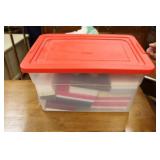 TOTE W/ ASSORTMENT OF JEWELRY