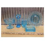 BLUE GLASSWARE COLLECTION INCL. FOSTORIA GLASS