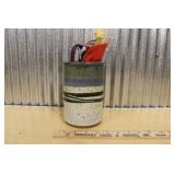 NEAT STONEWARE VASE - 6 1/2"