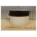 TWO TONE STONEWARE CROCK